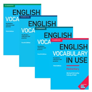 Sách - English Vocabulary in Use - bộ 4 cuốn - bản đen trắng - đầy đủ có kèm mp3