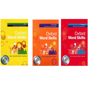 Sách Oxford Word Skills Trọn Bộ 3 Cuốn Kèm Audio - Bản đen trắng - tái bản